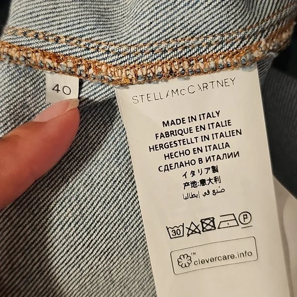 Host PICK ๐๐ STELLA MCCARTNEY Kathy faded denim jumpsuit | 40 - Picture 15 of 16